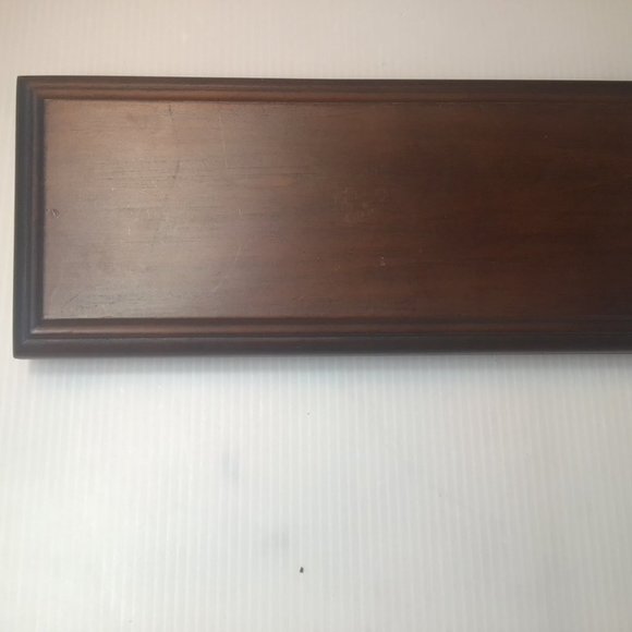 Vintage Military Collectible Challenge Coin Holder (Large, 4 Rows) Solid Walnut - Picture 3 of 5